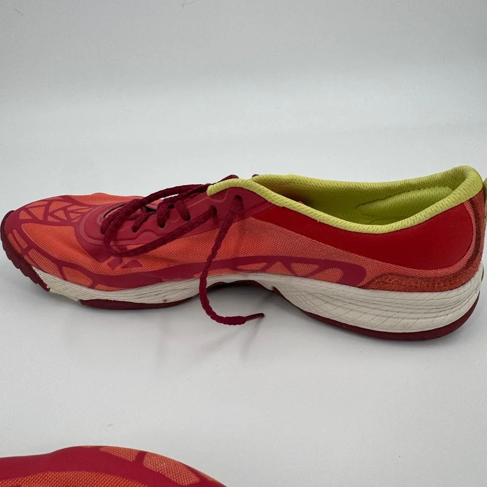 Merrell Geranium Trail Running Shoes Womens Size 10.5 Red Yellow Sneakers J21654